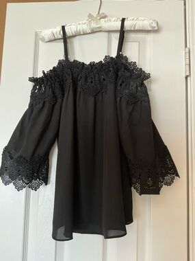 Crochet Trim Blouse